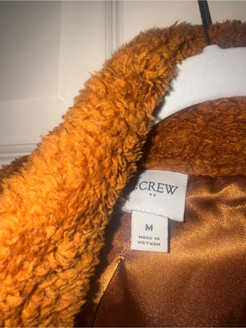 🐻✨J.Crew Teddy Fleece Jacket | Brown Sherpa Full Zip | Size Medium ✨ - Picture 5 of 8